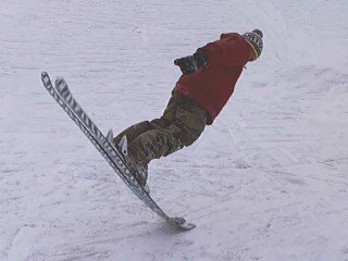 Fooling around on my new skis