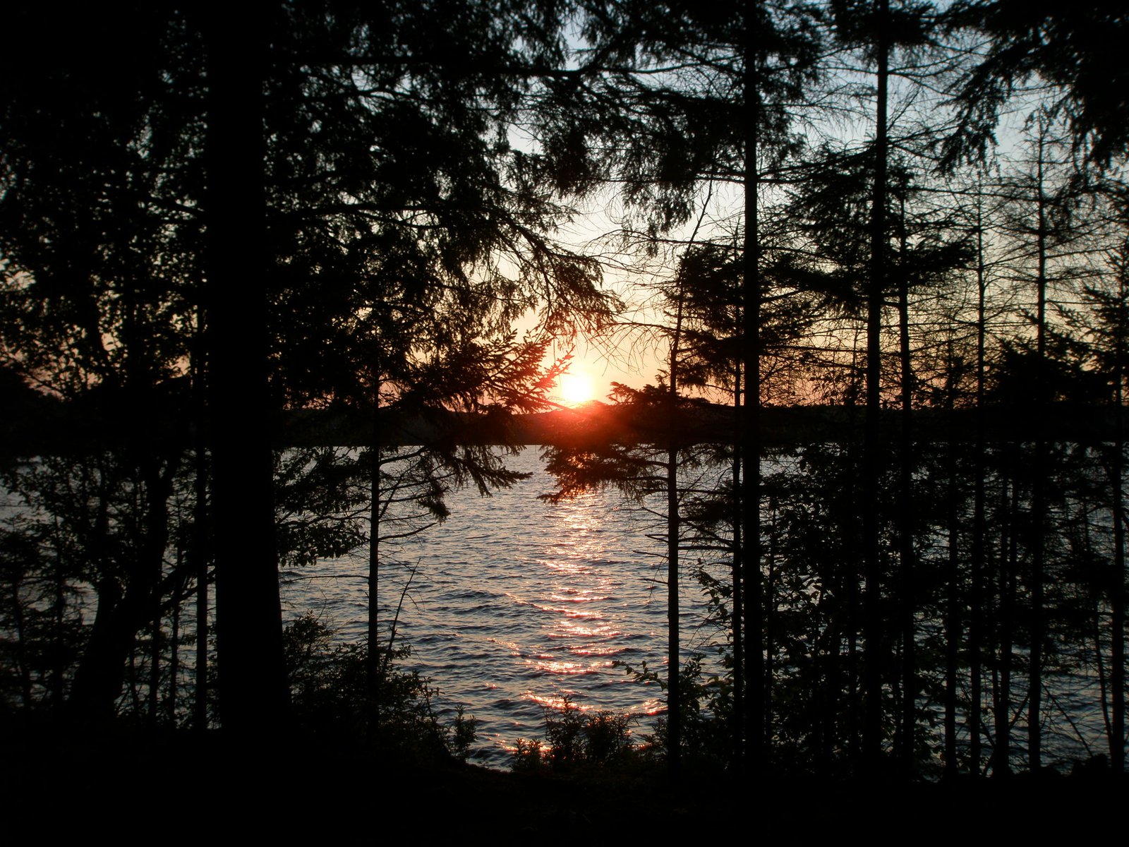 Sunset on cranberry lake1