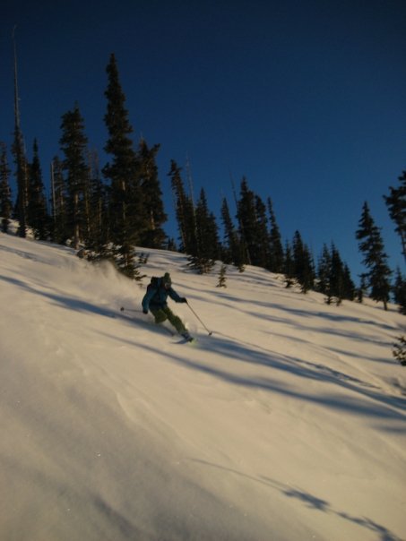 Shadow skiing