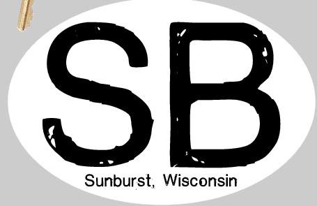 Sunburst sticker