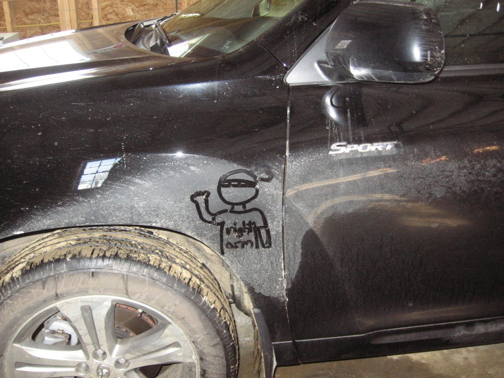 Right Arm: Dirty Car Contest