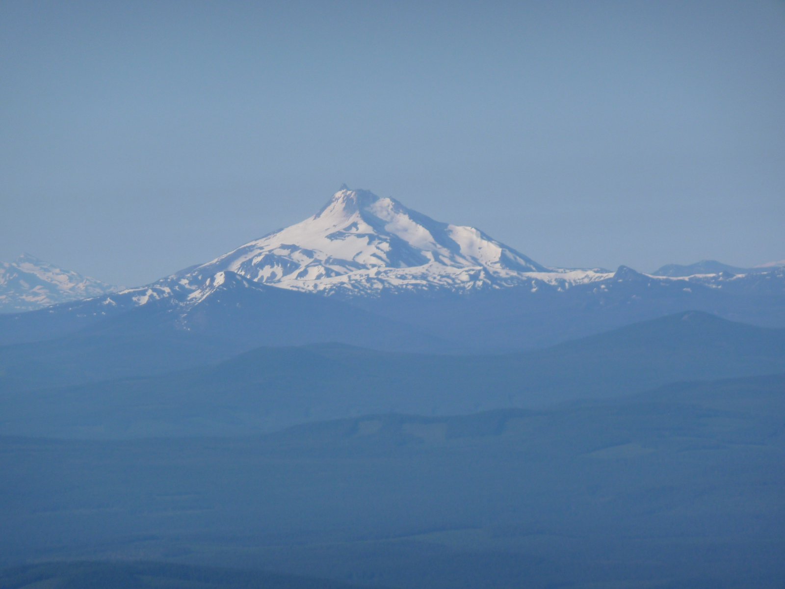 View from the top of hood