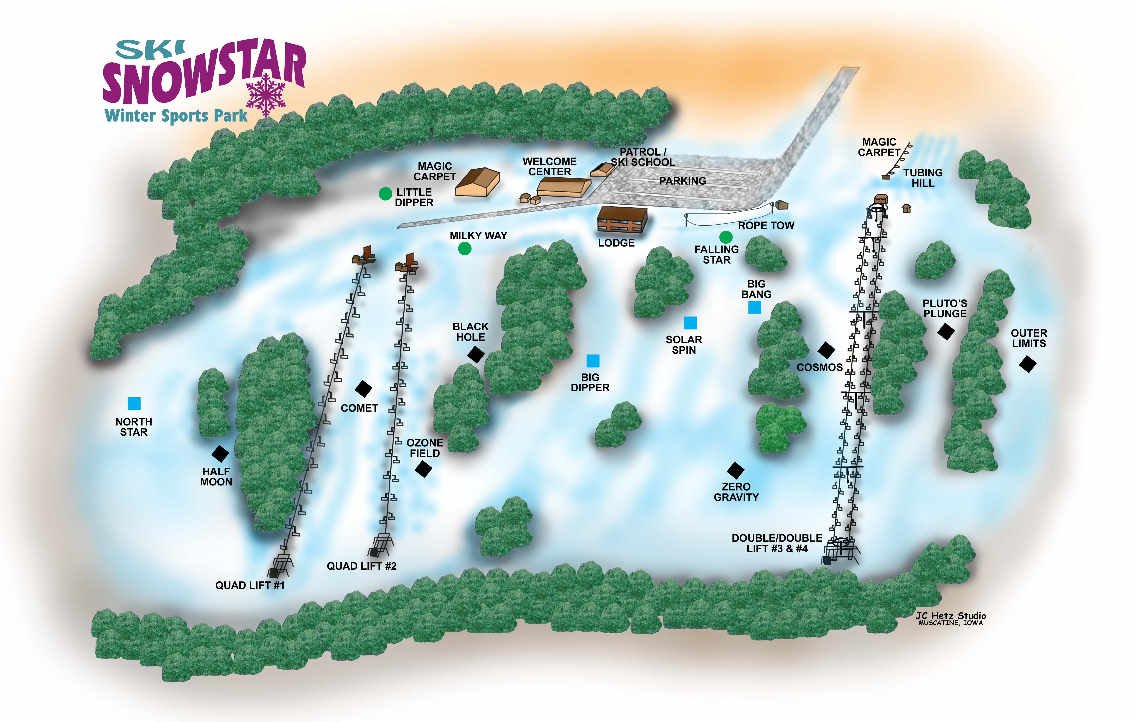 Snowstar trail map