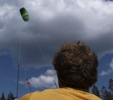 Me flyin ze kite