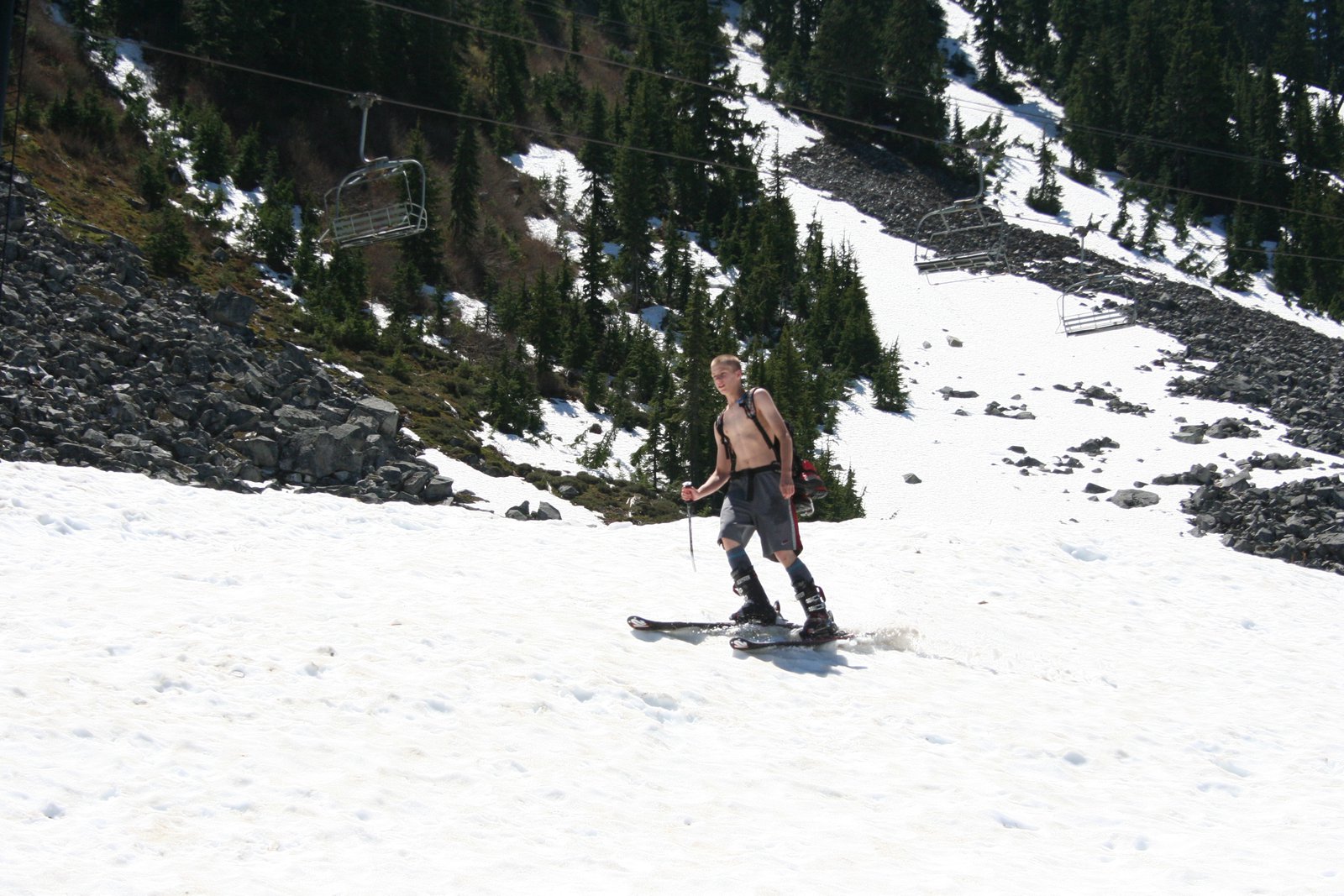 Summer skiing