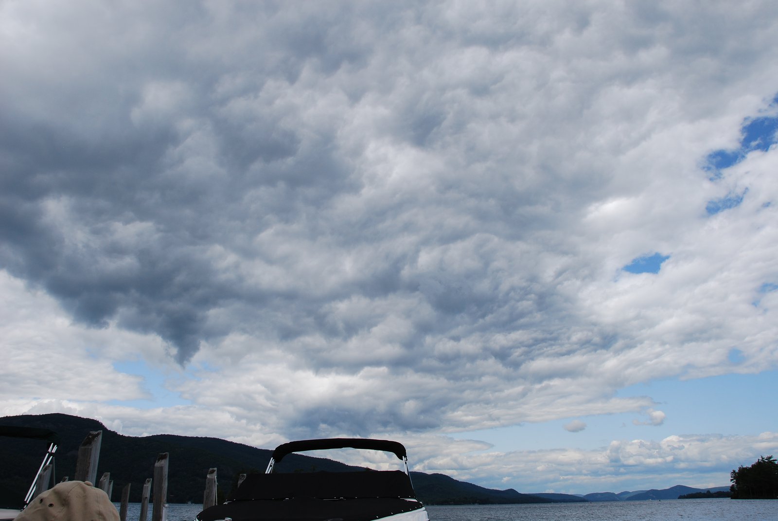 Clouds at lake george