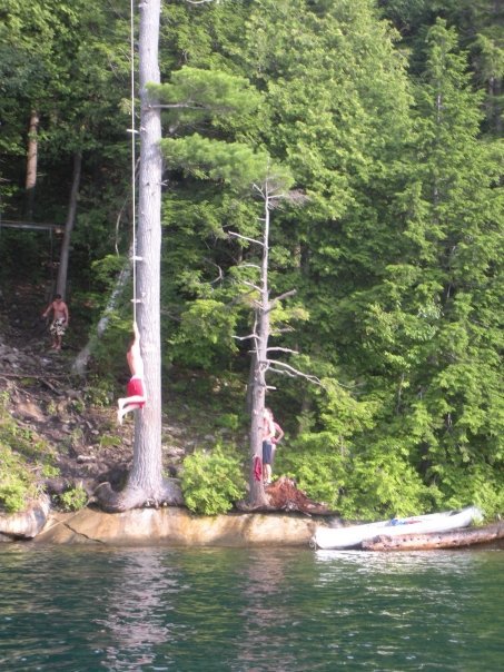 Rope swing lake george, ny