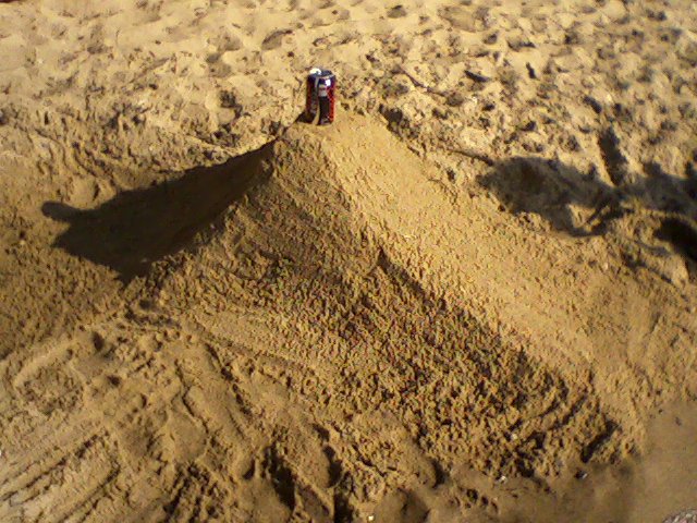 Can Stall in the sand