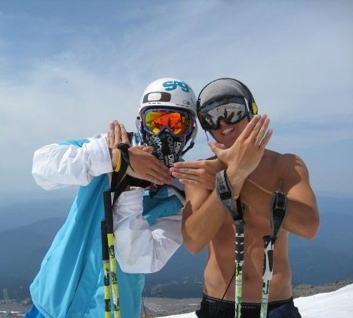 Top of hood with my coach tom wallich