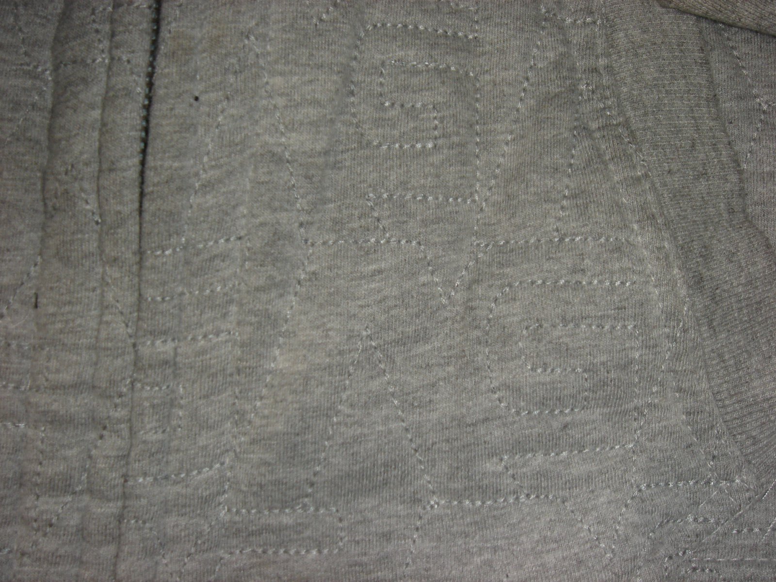 Stiching/detail of analog hoodie