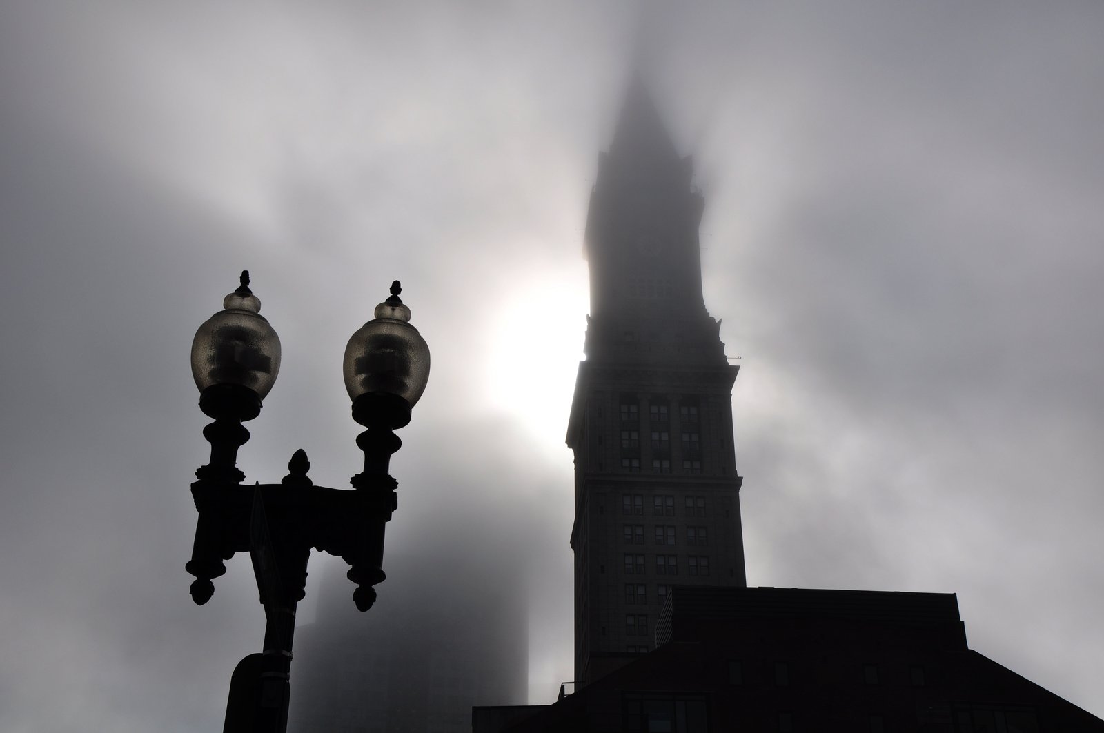 Boston In Fog