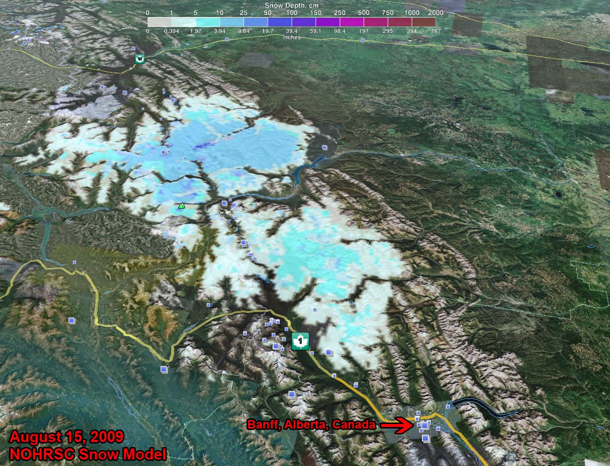 8-15-09 Banff Snowdepth