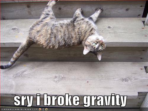 Broken gravity