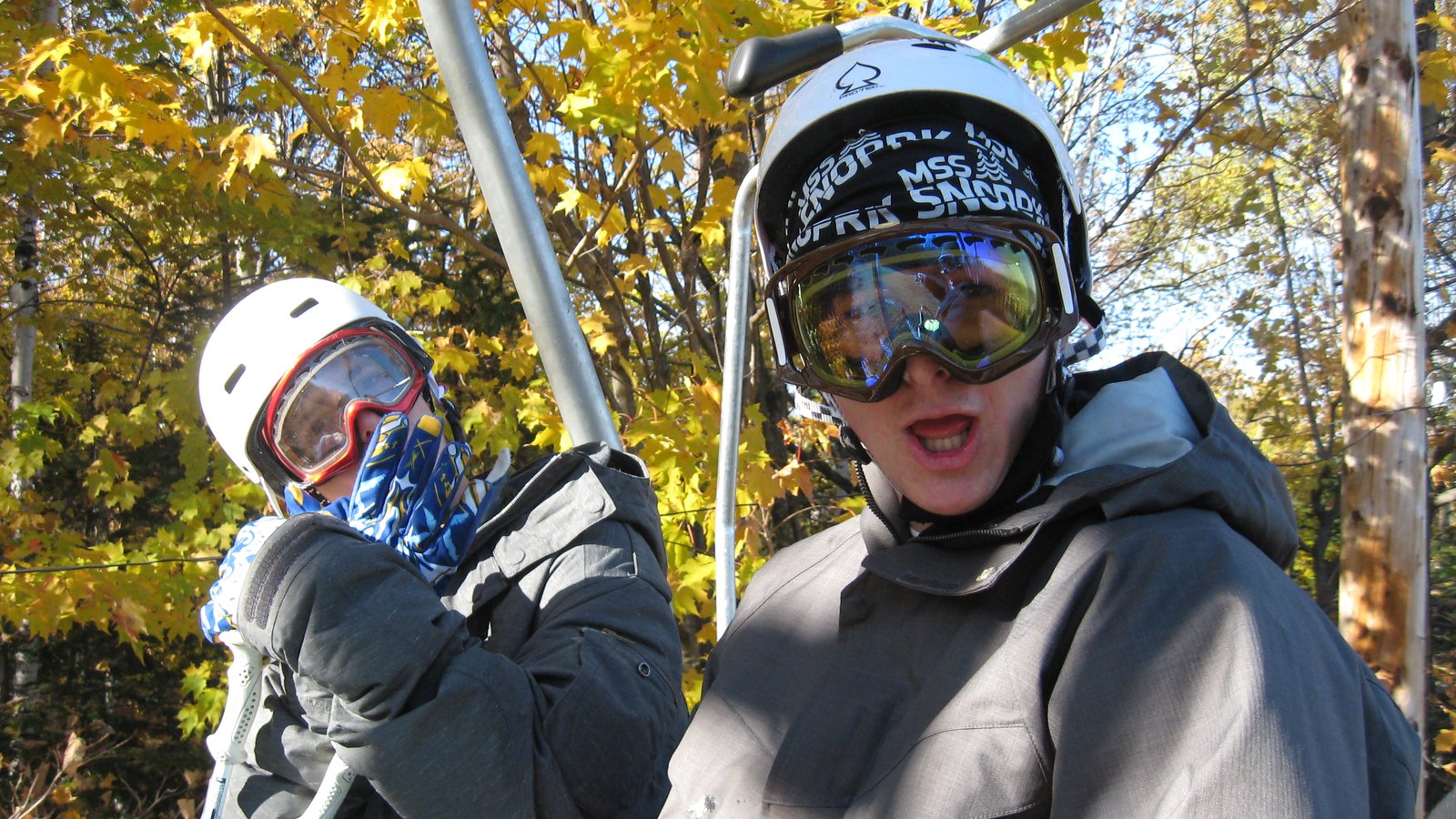 Boys in the chairlift