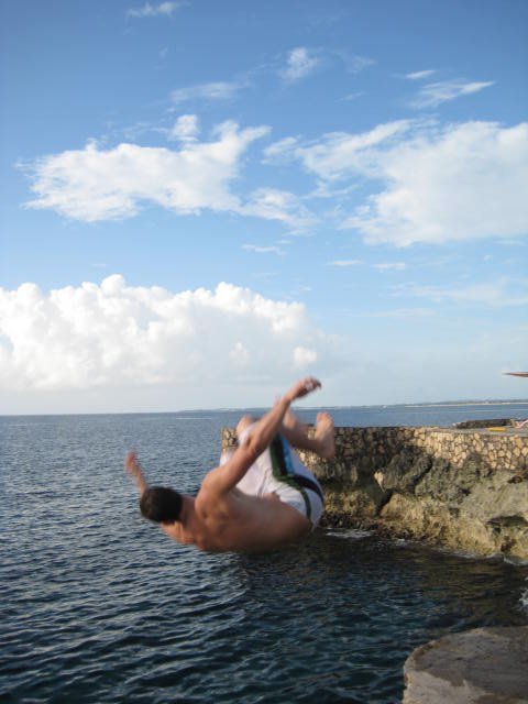 Cliff Jumping in Jamaica