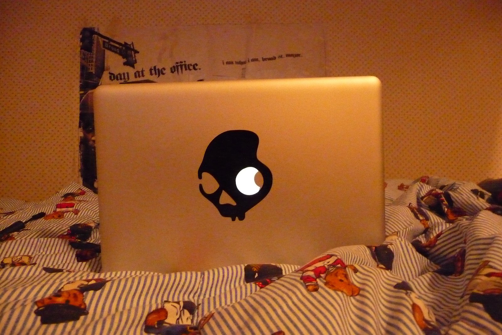 Laptop sticker job