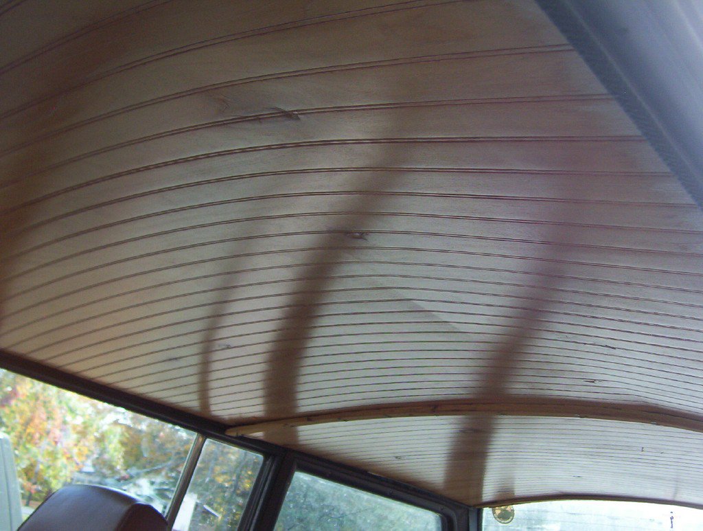 Wood pannel roof