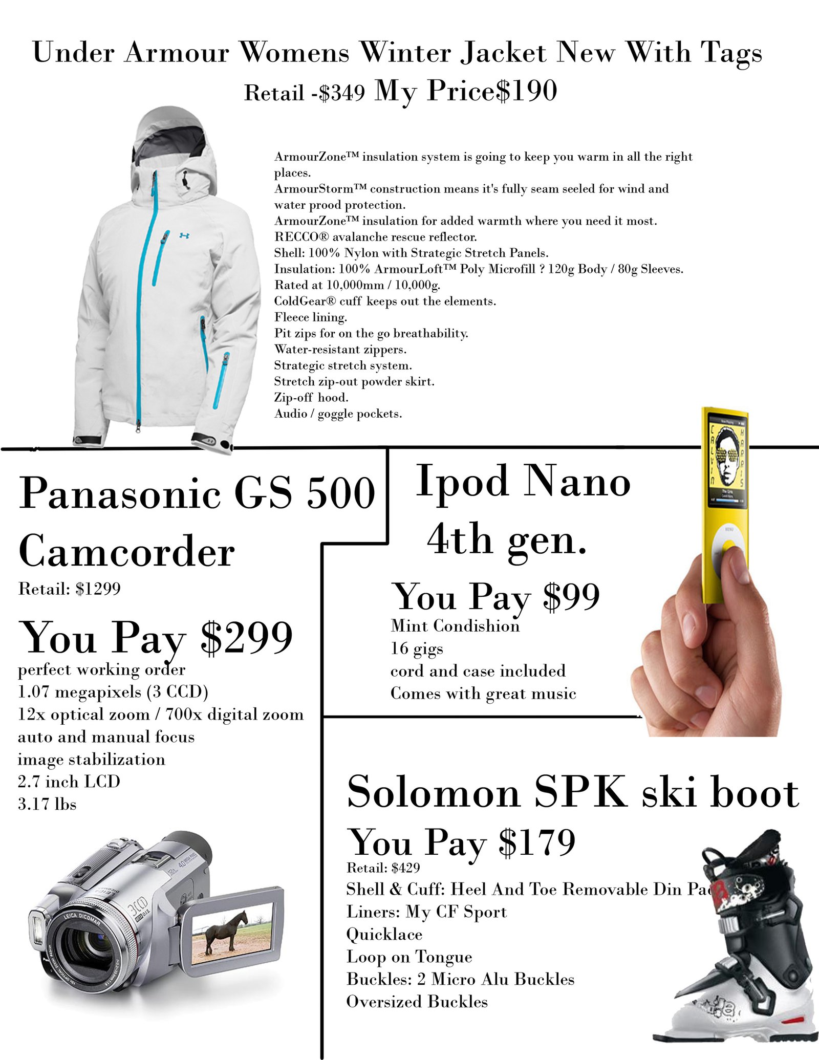 Camcorder jacket boots ipod nano