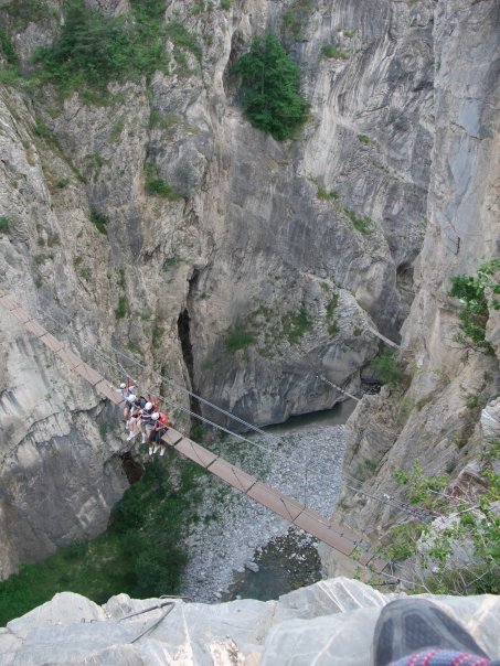 In the Alps - Rock climbing