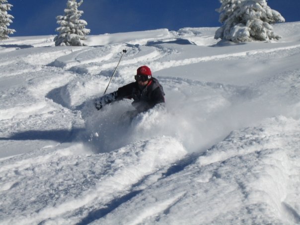 Pow in vail's game creek bowl
