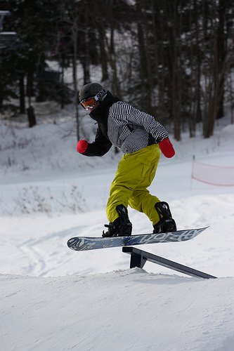 Me snowboarding