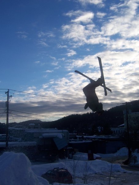 Backyard backflip