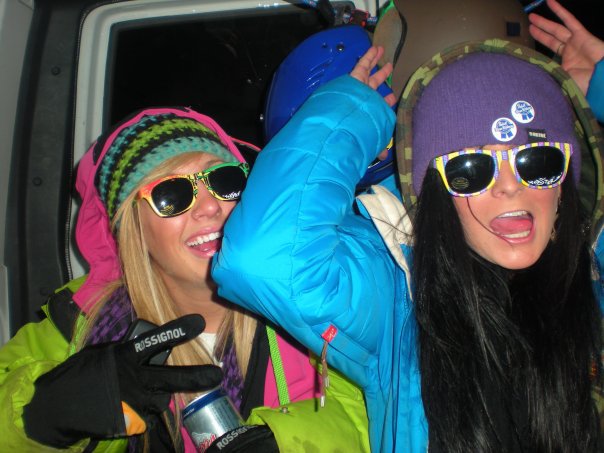 Drunk ski bus ride