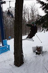 Tree tap 180 off a sign