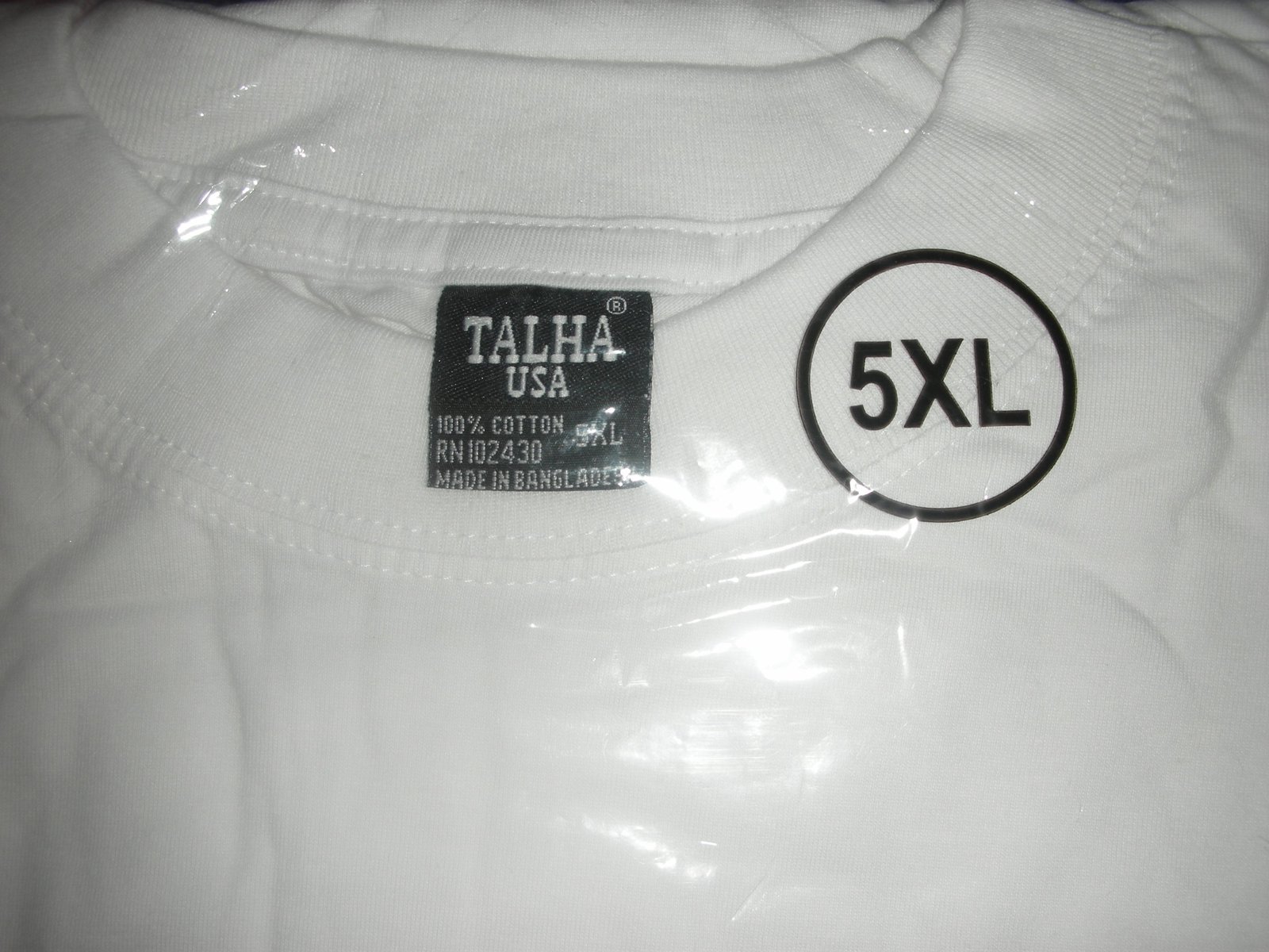 White 5XL available (33" in length)