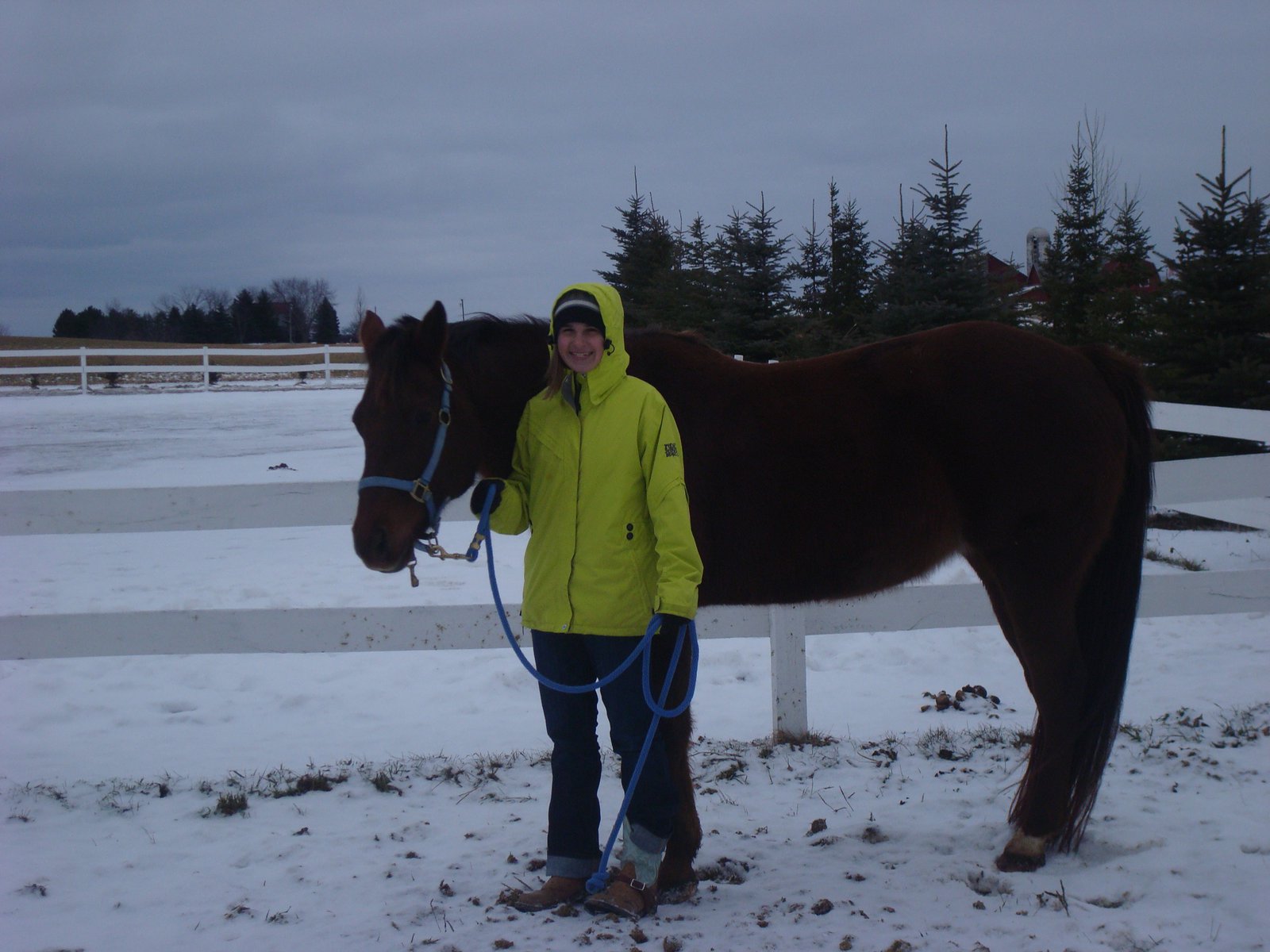 Me n my horse winter 2010
