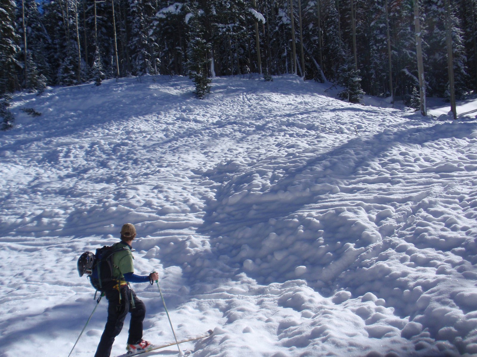 Debris feild of Silver fork Slide