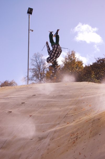 Backflip on Dry Slope