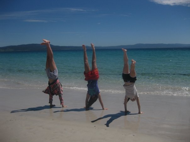 Summer on a beach in Tasmania