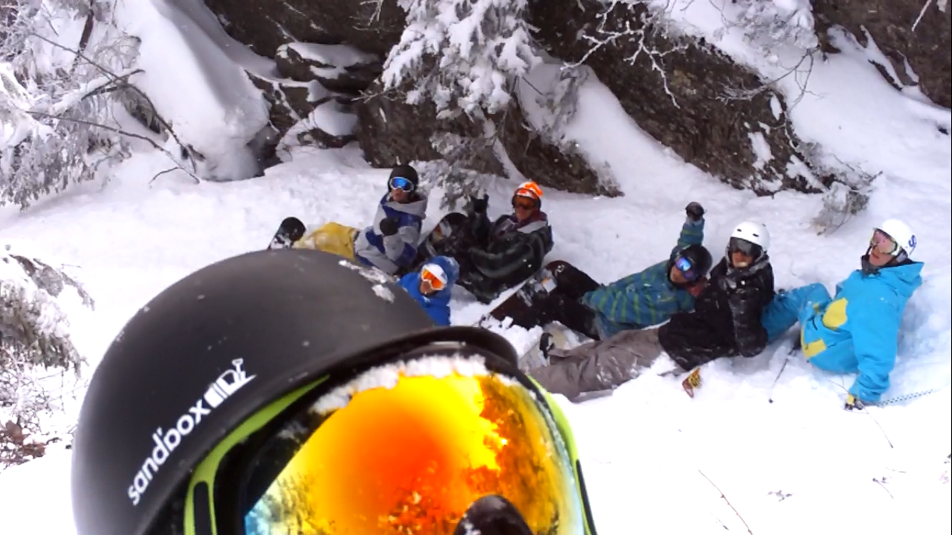 Backcountry pow in Vermont