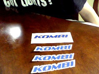 What i got from sticker request to kombi