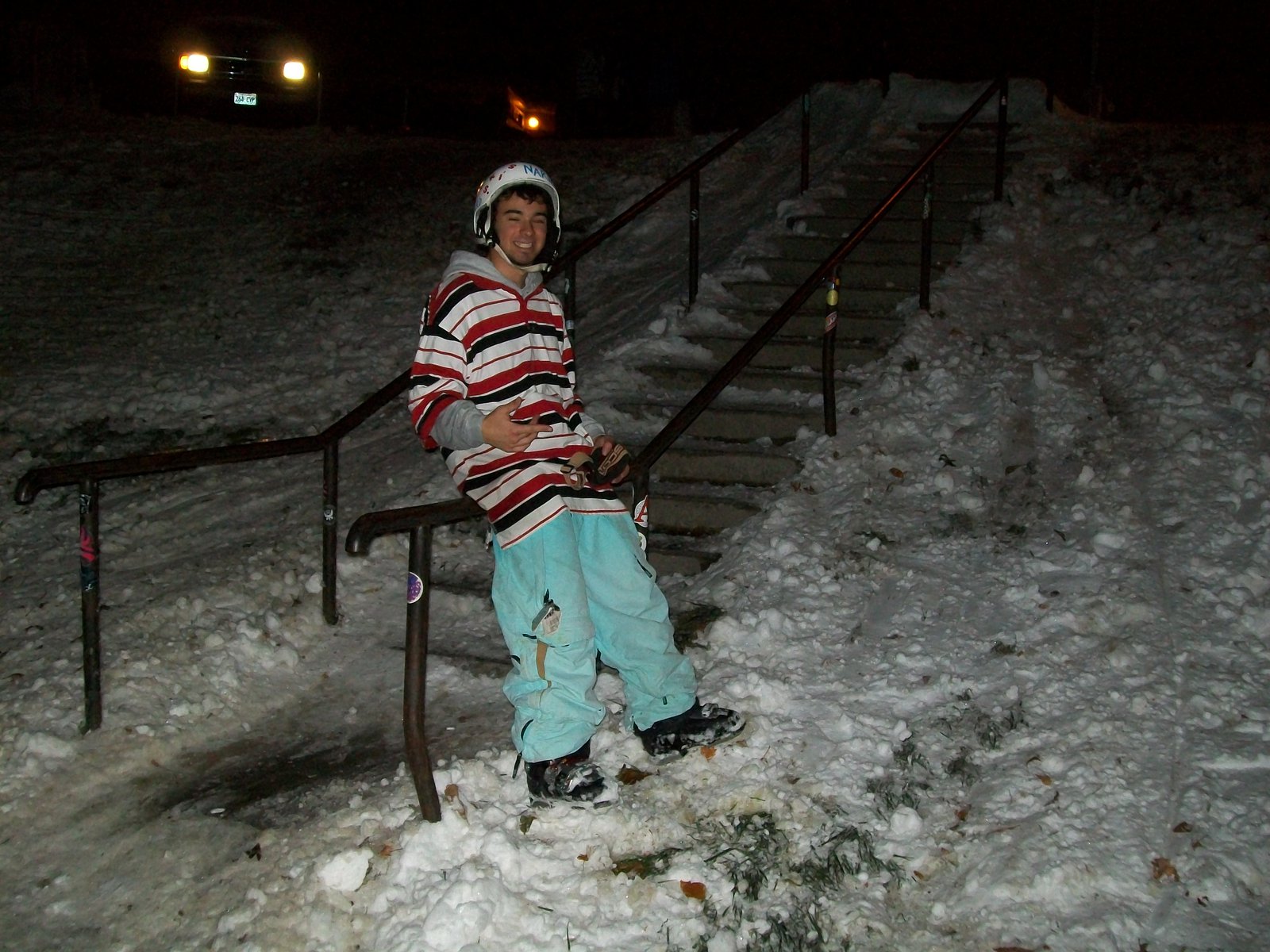 Just Chillen at a handrail