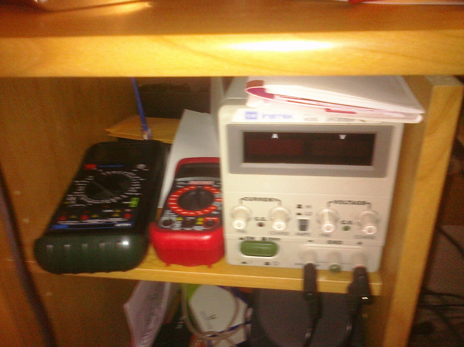 DC power supply and a few multimeters