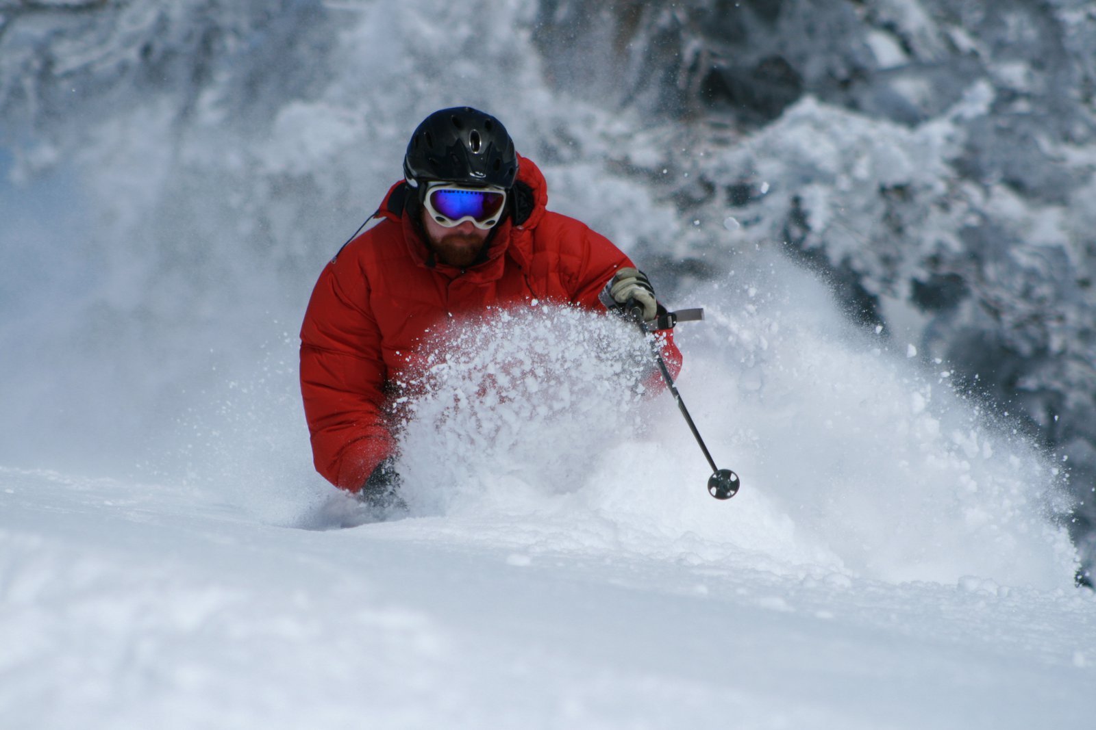 Pow tails at Grand Targhee