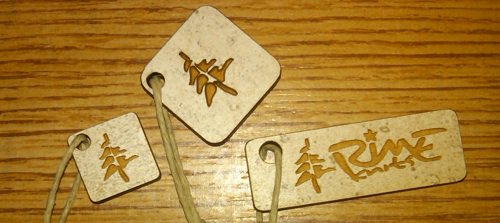 Wood engraved keychains