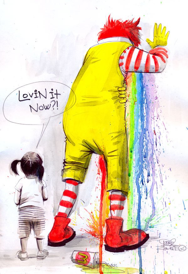Ronald puking