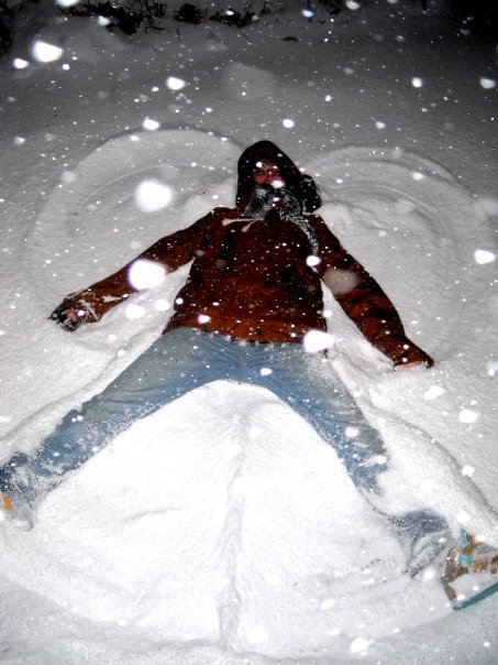 I love snow this much