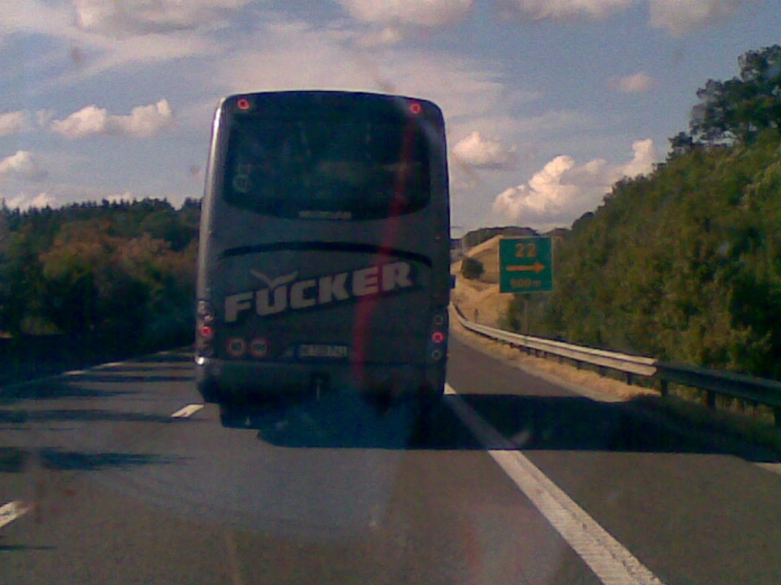 "Fucker" bus company