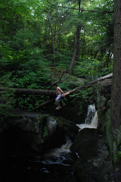 Cliff jumping at eneders