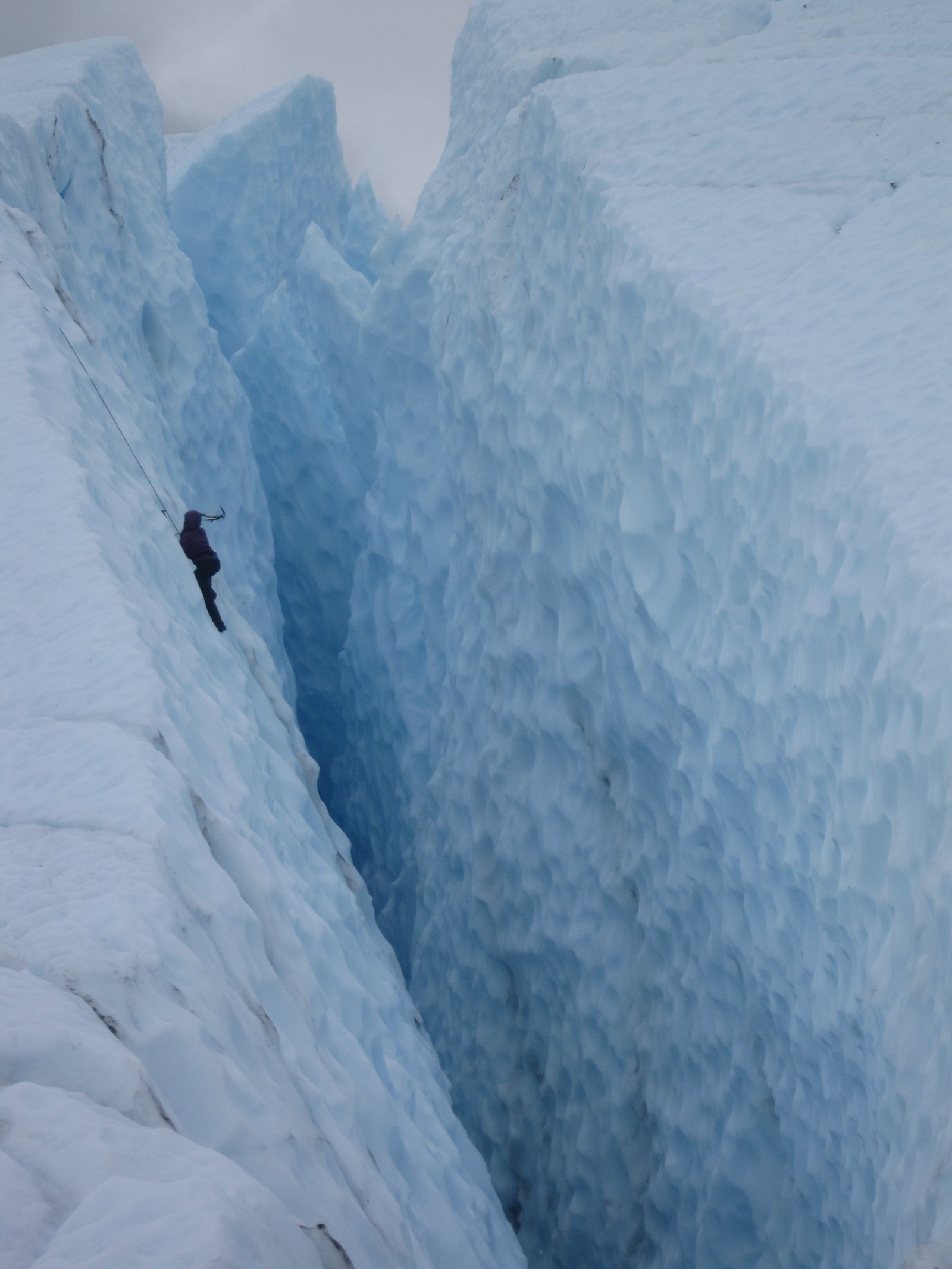 Into the crevasse