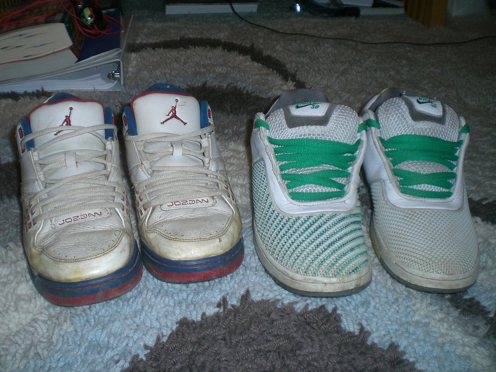 Jordans and nikes