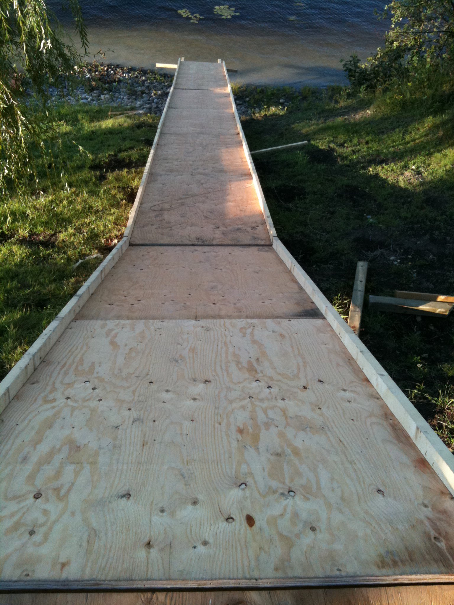 Water ramp construction 6