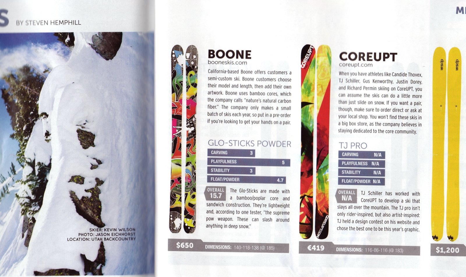 BOONE 2010 Freeskier Magazine Review and COREUPT