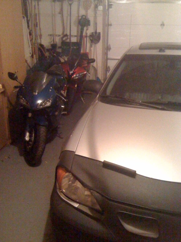 My bike in the front, Beau's in the back