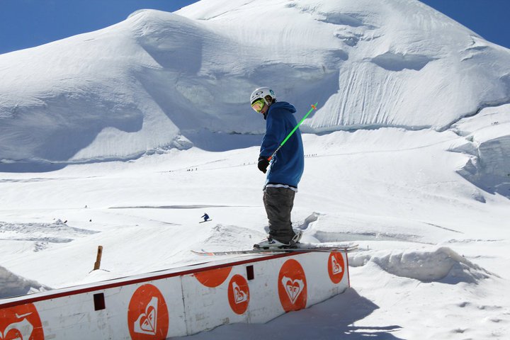 Skiing in Saas Fee