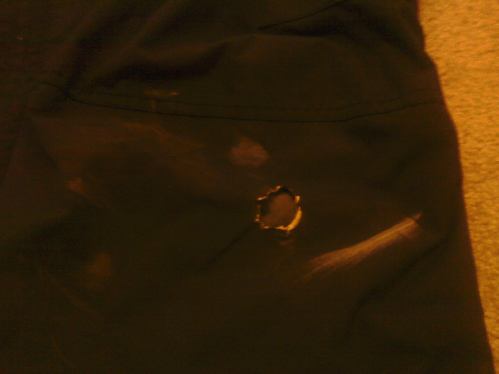 Hole in pant